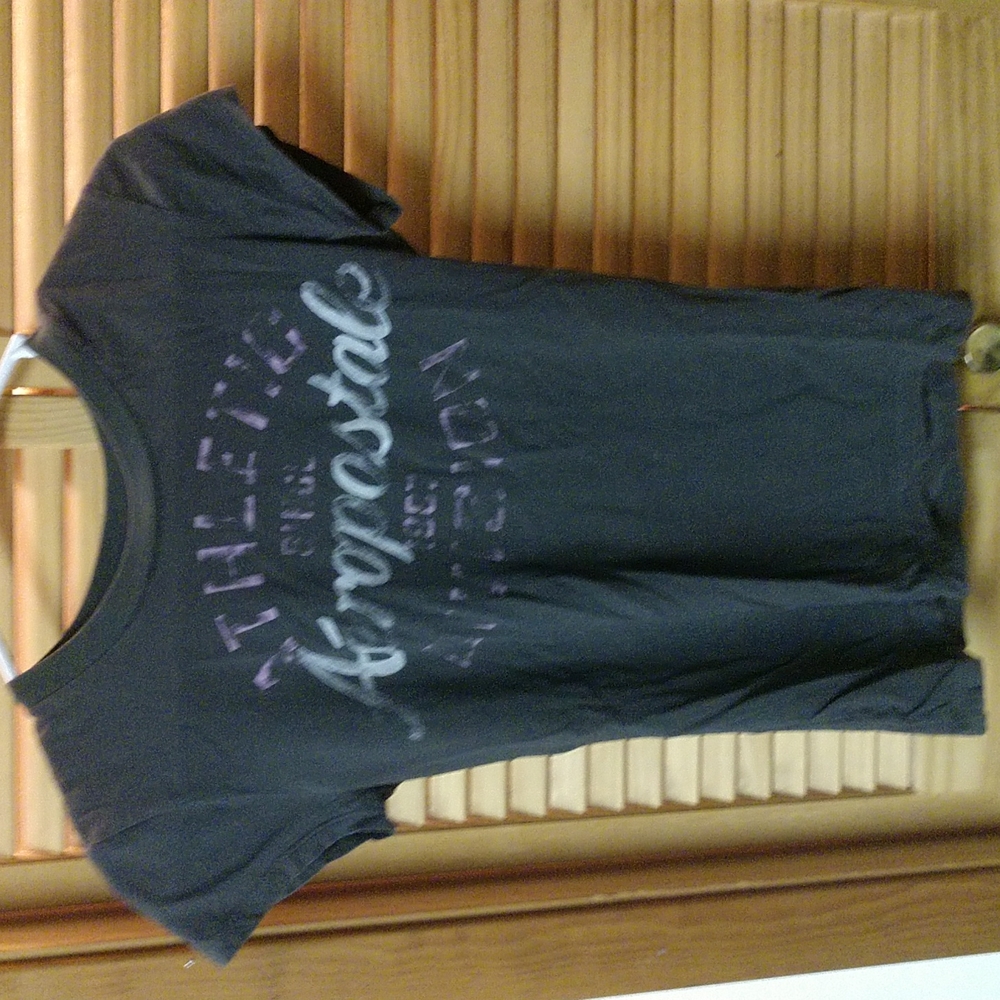 Aeropostale Grey, Pink & White T-Shirt-Size Medium